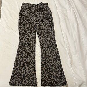SPANX Leopard Print Ponte Pants – High Waist Shaping – Size M